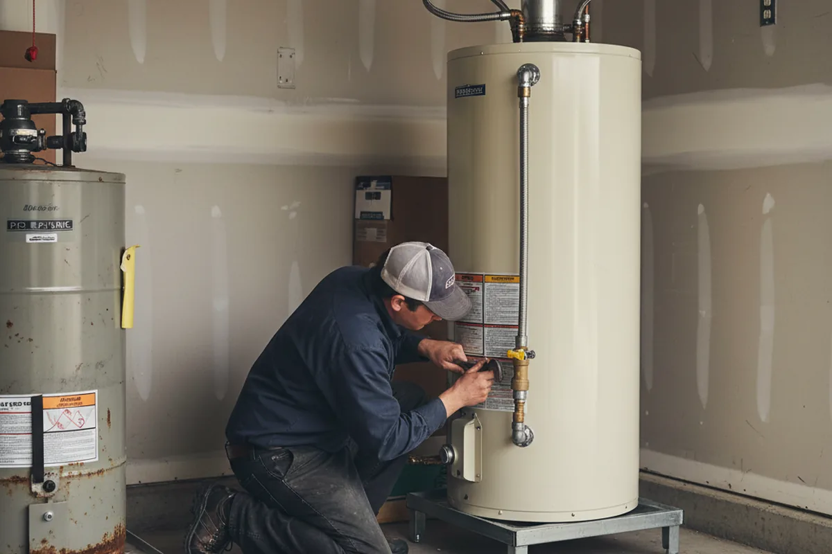 Water heater and shutoff valve replacement in Bamberg